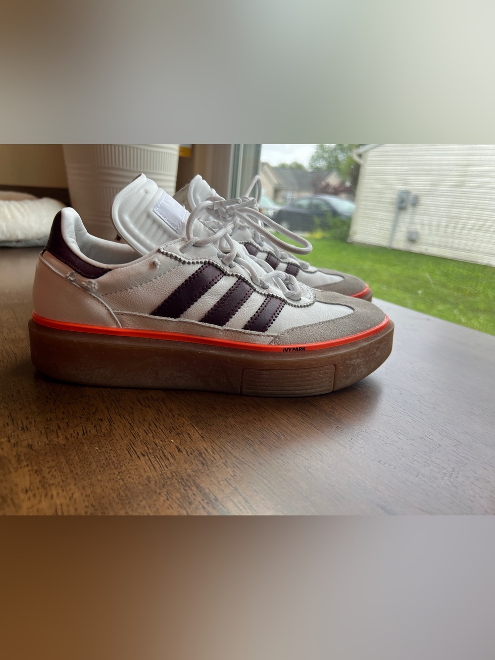 Ivy Park & adidas White Sneakers